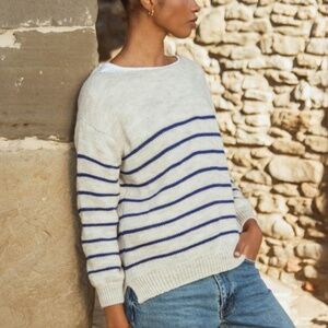 Nina Kendosa Vladimir fisherman stripe sweater